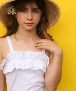 WHITE RUFFLE BODYSUIT