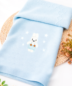 Rabbit Knitted Blanket