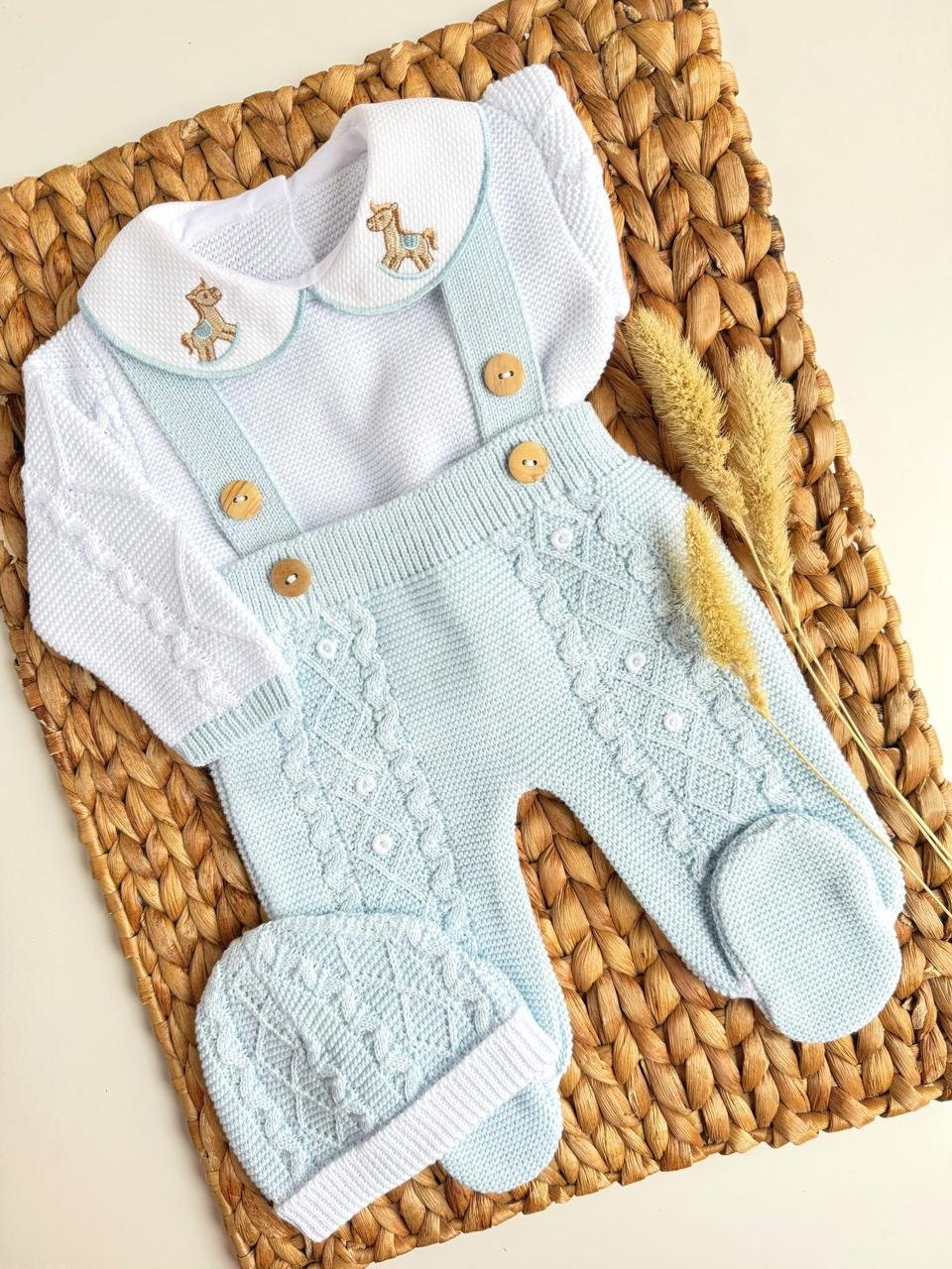 Little Horse Three Piece Knitted